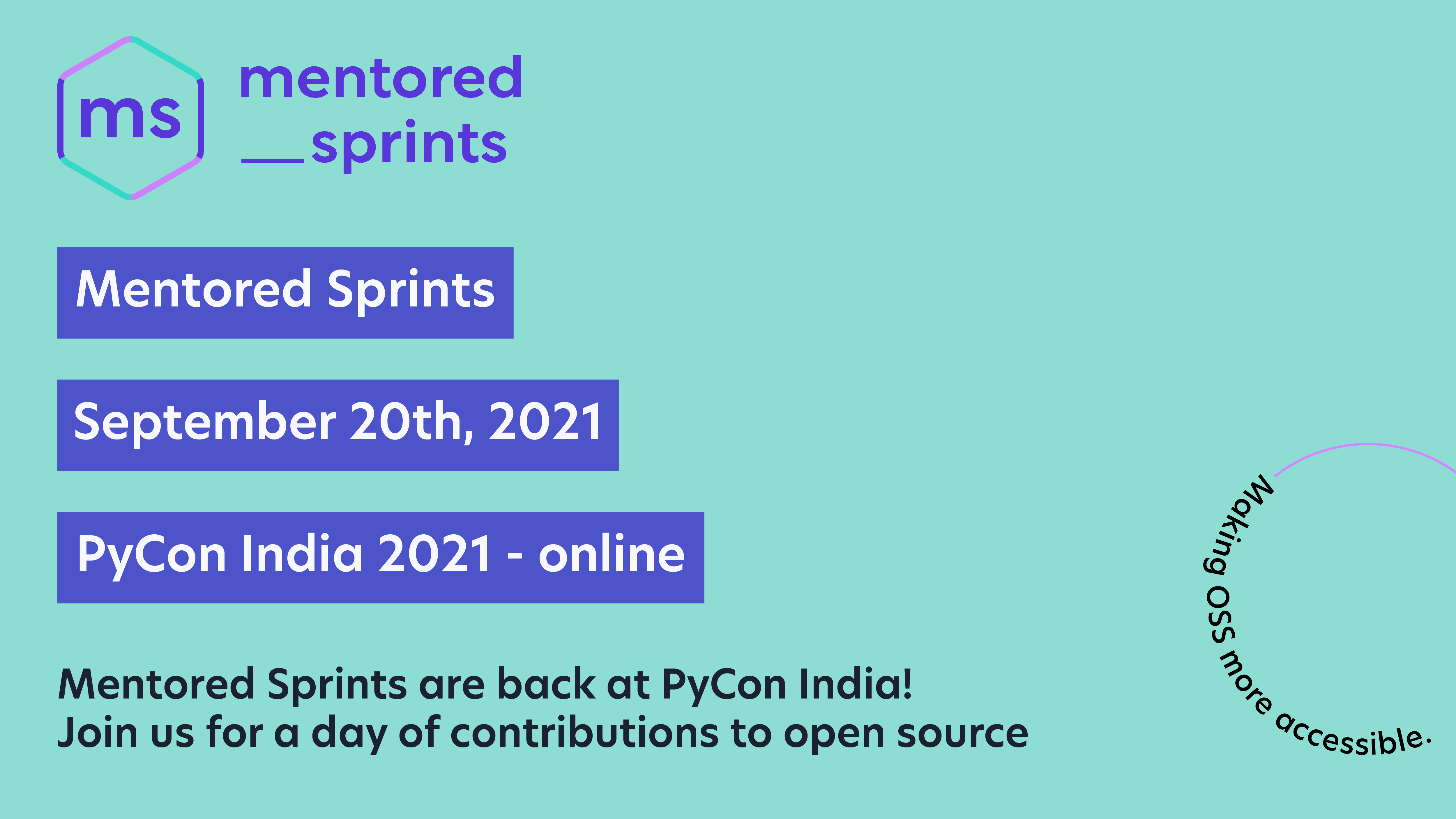 Mentored Sprints at PyCon India 2021